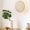 Natural Round Stone Wall Light Dimmable Bedside Restaurant Art Decor Sconce Dropshipping 23/30cm