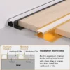 Wall Panel Corner LED Aluminum Profile 5/8mm Embedded Wallboard Tiles Closing Edge Bar Strip Light Home Decor Linear Lighting