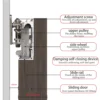 Sliding hardware for bedroom, kitchen, trackless electric magnetic levitation, two-way damper.
