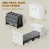 Folding beds, Folding Bed With Mattress, Removable Storage Box, Sofa Bed With Trundle Bed For Guests.