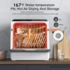 Portable Countertop Dishwashers Compact Dishwashers with 5 L Built-in Water Tank & Inlet Hose 5 Washing Programs