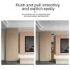 Sliding hardware for bedroom, kitchen, trackless electric magnetic levitation, two-way damper.