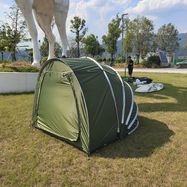 Portable Garage with Windproof Waterproof Tent & Tool Cover - Durable Outdoor Storage Solution - Heavy Duty Motorcycle and Bicycle Storage Shed, Waterproof Outdoor Motorcycle Cover - Image 7