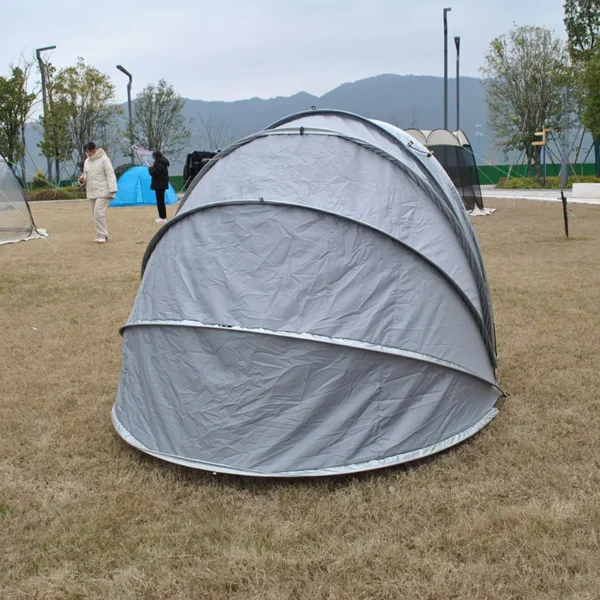 Portable Garage with Windproof Waterproof Tent & Tool Cover - Durable Outdoor Storage Solution - Heavy Duty Motorcycle and Bicycle Storage Shed, Waterproof Outdoor Motorcycle Cover - Image 3