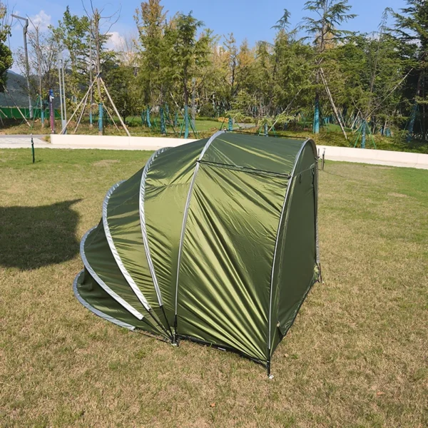 Portable Garage with Windproof Waterproof Tent & Tool Cover - Durable Outdoor Storage Solution - Heavy Duty Motorcycle and Bicycle Storage Shed, Waterproof Outdoor Motorcycle Cover - Image 6