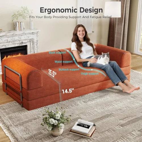 5-in-1 Folding Convertible Sofa Bed