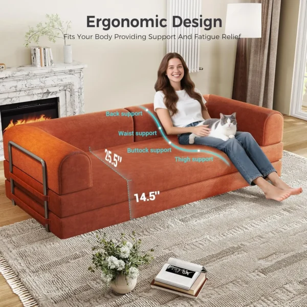 5-in-1 Folding Convertible Sofa Bed
