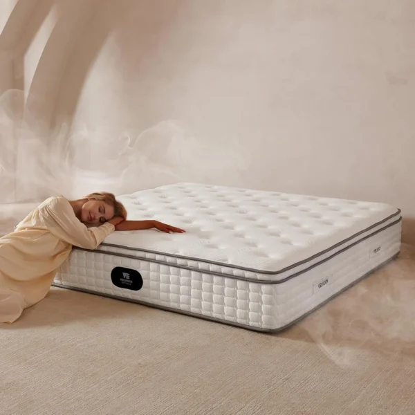 10 Inch Twin Memory Foam Mattress with Cooling Gel – Medium Firm Support - US Certified Bed