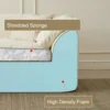 Convertible L-Shape Boneless Couch, 3 Seater-  Boneless Sleeper Sofa Bed with Pillows & Armrests